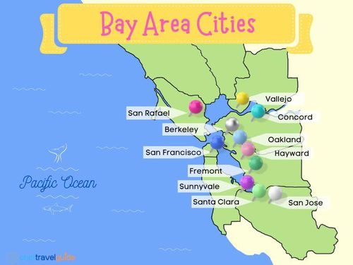 Map Bay Area Cities