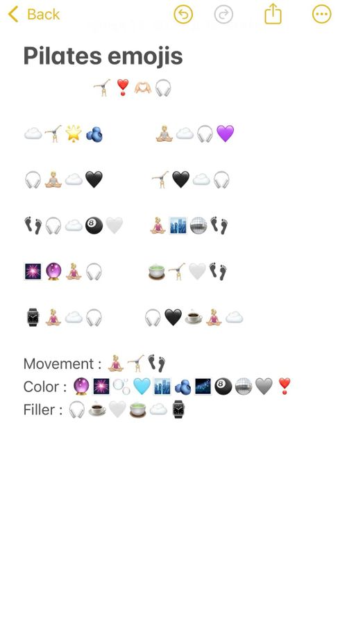 an iphone screen showing the different emojs and colors on each side of it