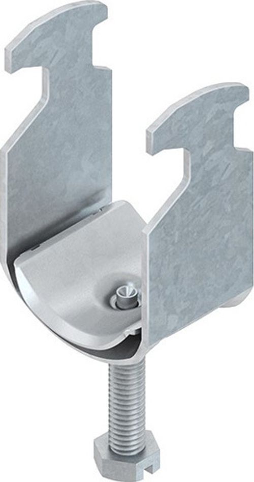 Cable U-clamp, for 1 cable, Ø 34-42 mm, slot width 16-17 mm