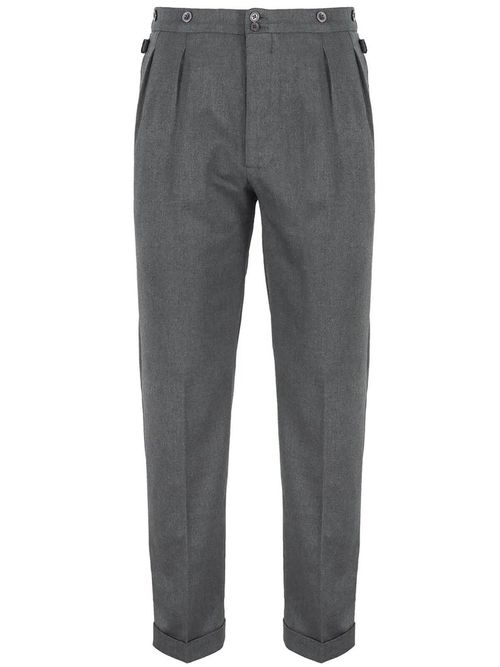 1950s Men’s Pants, Trousers, Shorts | Rockabilly Jeans, Greaser Styles     Revival 1940s 1950s Vintage Style Authentic Retro Edwin Trousers - Fossil Grey  AT vintagedancer.com