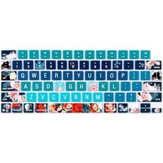 WSLUCKO Keyboard Cover Skin for 2021-2024 MacBook Pro 14/16 (A2442 A2485 A3112 A3401 A3403 A2992 A2779 A2780 A2991 A2918 M1/M2/M3 M4) & MacBook Air 13.6''/15'' (A2681 A3113 A2941 A3114),Rose