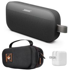 Bose SoundLink Flex 2nd Gen Bluetooth Speaker, Black, Bundle with Hard Shell Travel Case