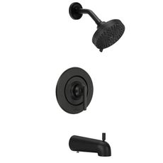 Matte Black Shower Trim Kit Compatible with moen T2903EPBL Black Shower Trim Kit, Easy to Install, Featuring Single Function Shower Head and Shower Handle, Requires 2510 valve