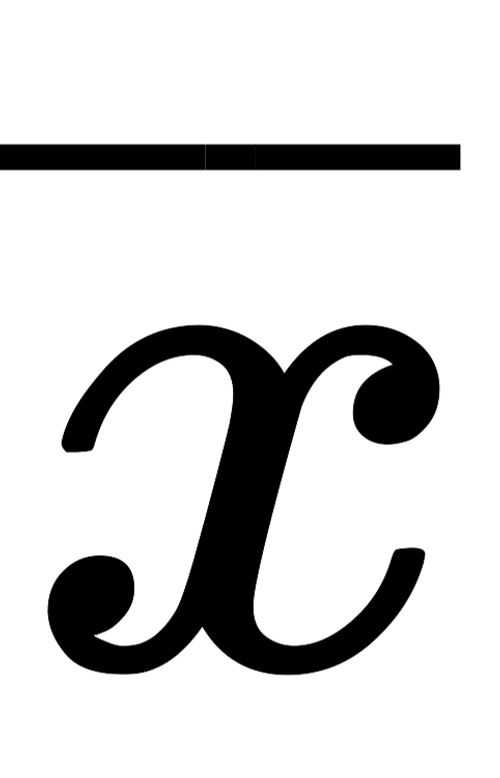 {\displaystyle {\overline {x}}}