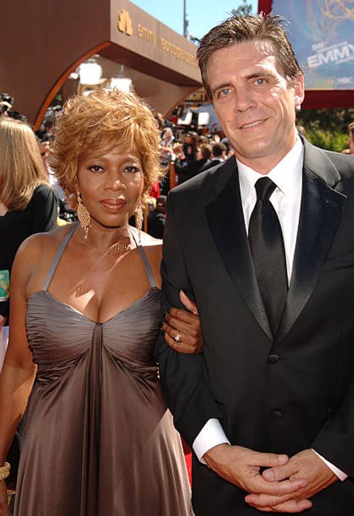 Alfre Woodard and husband Roderick Spencer during 58th Annual Primetime Emmy Awards - Red Carpet at The Shrine Auditorium in Los Angeles, California,...