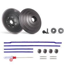 WYWY.Wide Ball Wheel +Plush Strips +Head Roller Set Compatible with Dyson V6 V7 V8 V10 V11 DC62 Vacuum Cleaner Head Parts 35W 50W Direct Drive Cleaner Accessories
