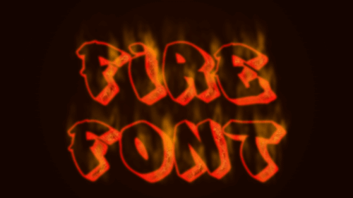 Fire Font