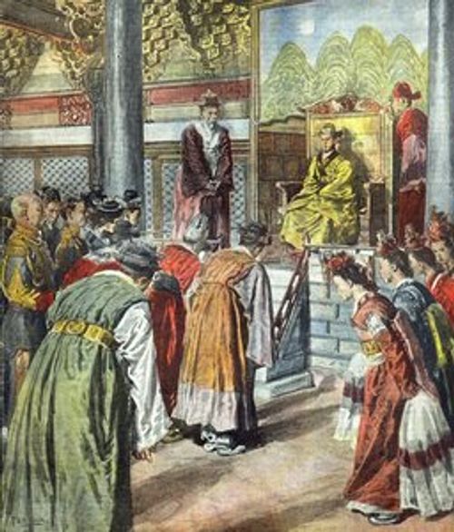 Coronation of Sunjong, Emperor Yunghui of Korea on 20 July, 1907, Cover Illustration of