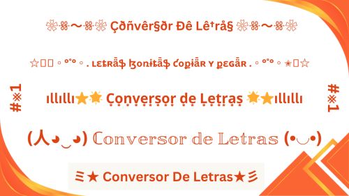 Conversor de Letras