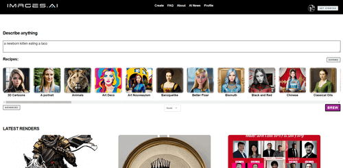 AI绘图工具-Images.ai