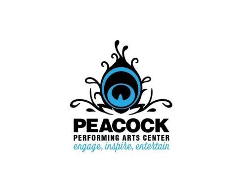 the peacock performing arts peacock logo