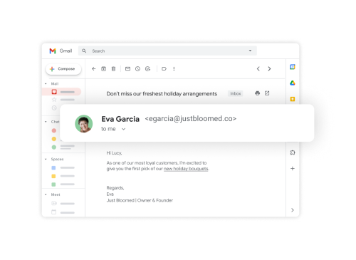 dashboard of gmail business email