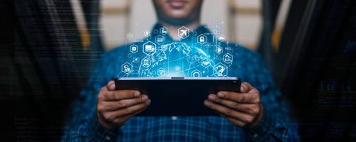 Futuristic Technology Retail Warehouse: Managers use digital tablets to manage smart warehouses for overseas exports. Digital inventory control, smart logistics, future transportation innovation Futuristic Technology Retail Warehouse: Managers use digital tablets to manage smart warehouses for overseas exports. Digital inventory control, smart logistics, future transportation innovation import export stock pictures, royalty-free photos & images