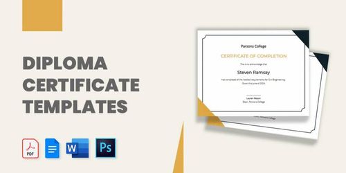 35+ Diploma Certificate Templates