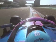 加斯利排位赛第七单圈车载