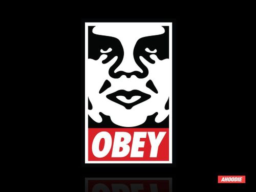 1024x768 Obey Logo HD Wallpaper