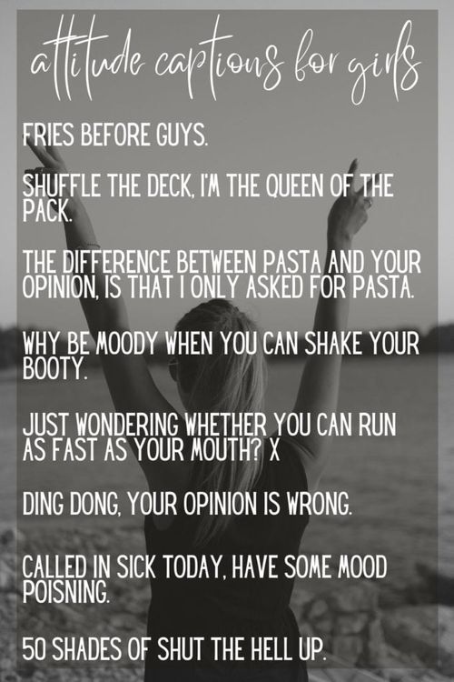 The image shows a list of captions for instagram.