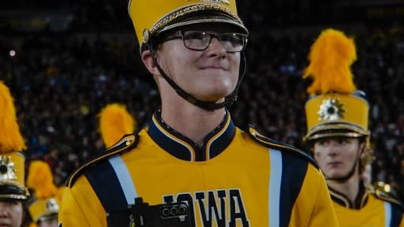 Derek Phillips, University of Iowa student and marching band member, died Tuesday morning...