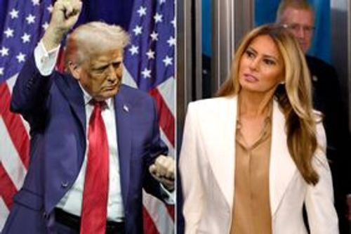 rump dances as he departs after speaking during a House Republican retreat, Donald Trump and first lady Melania Trump arrive for the 80th session of the UN's General Assembly