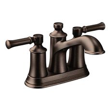 Moen Dartmoor Oil Rubbed Bronze Traditional Two Handle Centerset Bathroom Sink Faucet, 6802ORB