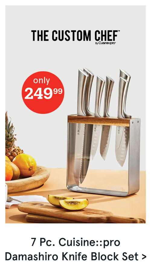 The Custom Chef Cuisine::pro Damashiro 'Kinzoku' Knife Block