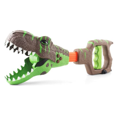 DINOBROS Dinosaur Chomper Toys for Kids with 3 Roar Sounds and Light Jurassic Dinosaurs Grabber Claw T-Rex Reacher Robot H...