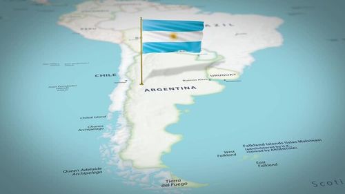 Argentina Map Flag 4K Loop