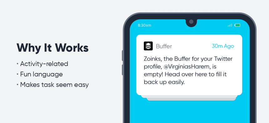 Buffer - push notification best practices