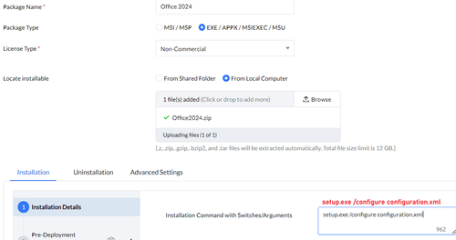 msoffice2019installatoincmd