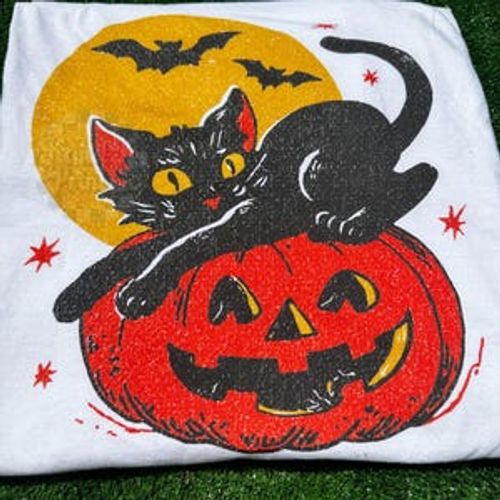 Retro Halloween Shirt, Vintage Black Cat Shirt, Nostalgic Halloween Shirt, Trendy Halloween Shirt, Vintage Halloween Tee, Gift For Halloween