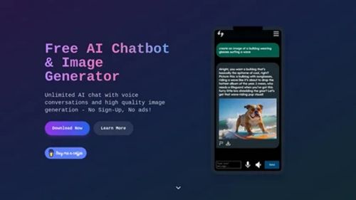 AI Chatbot & Image Generator App thumbnail