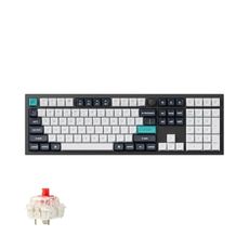 Keychron Q6 Max QMK/VIA Bluetooth Wireless /2.4 GHz/USB-C Wired Custom Mechanical Keyboard, Full Size Programmable Knob RGB Backlit Hot-Swappable Gateron Red Switch for Mac Windows Linux - Black
