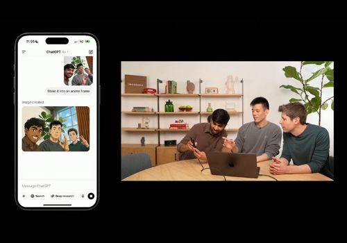 OpenAI升級ChatGPT生成圖像能力，讓人驚嘆AI多模態能力進展。取自OpenAI直播