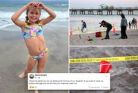 Girl who died in Florida sand hole while digging with her brother at beach identified as 7-year-old from Indiana