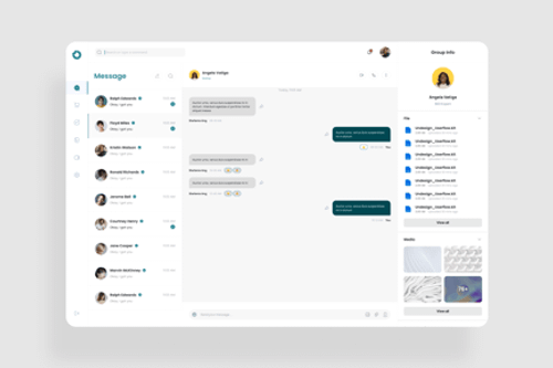 Preview: Chatting Dashboard UI Kit