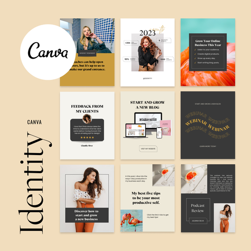 Identity - Canva Templates Pack for Social Media