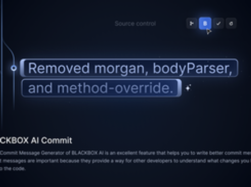 The AI Commit Message Generator of BLACKBOX AI is an excellent feature that helps you to write better commit messages. Commit messages are important because they provide a way for other developers to understand what changes you have made to the code.