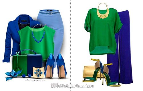 color combination in clothes green