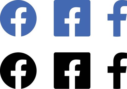 Facebook logo, Social media icon  Editorial Stock Vector