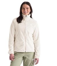 The North Face Women's Osito Full Zip Fleece Jacket (Standard & Plus Size) - Soft & Lightweight Fleece, Secure Zip Pockets, White Dune, Medium