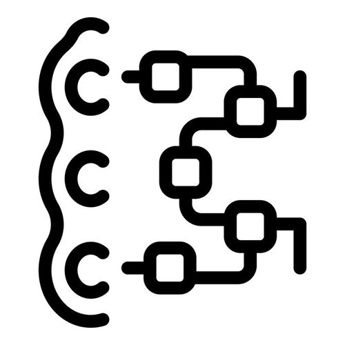 Vector data integration system connecting multiple sources icon
