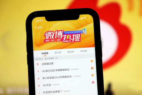 Mobile phone displays the Sina Weibo interface, Wuhan, Hubei Province, China, On August 28, 2021.
