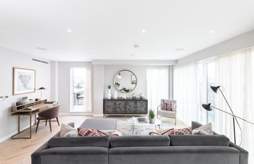 Contemporary Living Room Ideas | Modern Living Room Interior by A.LONDON | Read more in the LuxDeco.com Style Guide