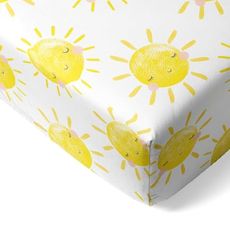 Little Sleepies Baby Crib Sheets, Buttery Soft Viscose from Bamboo Crib Sheets for Boys & Girls, Toddler Bed Sheet, Standard Crib Mattress Sheet, Super Stretchy & Elasticized (Sunshine)