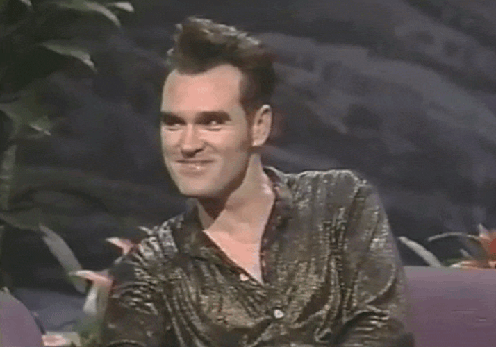 Morrissey Raise Hand GIF