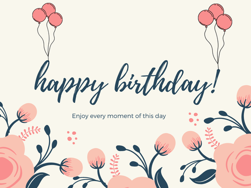 A beautiful card for any type of birthdays