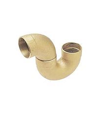 EZ-FLUID 1-1/2" Nominal (1-5/8" OD) Brass DWV P-Trap Copper Pipe Fitting C x C x C (Copper Sweat Sockets) Connection For DWV System