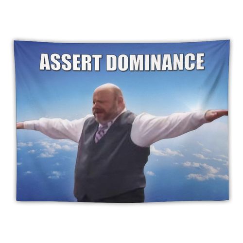 BionZax Bertram Superior Assert Dominance Wall Tapestry for Bedroom, College Dorm Or Living Room 30"x40", Meme Funny Tapestries Hanging for Home Decor Gifts