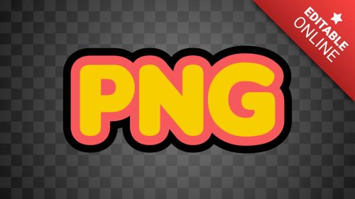 Efecto texto png