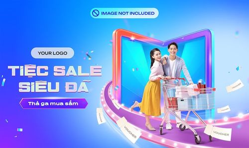 PSD ecommerce sale banner design for online shopping and digital marketing